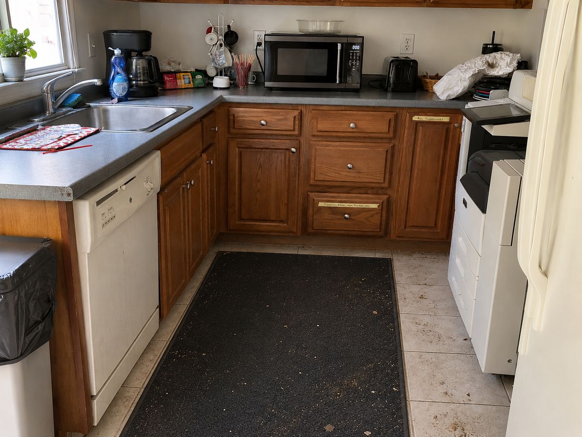 Kitchen 2 before cleaning