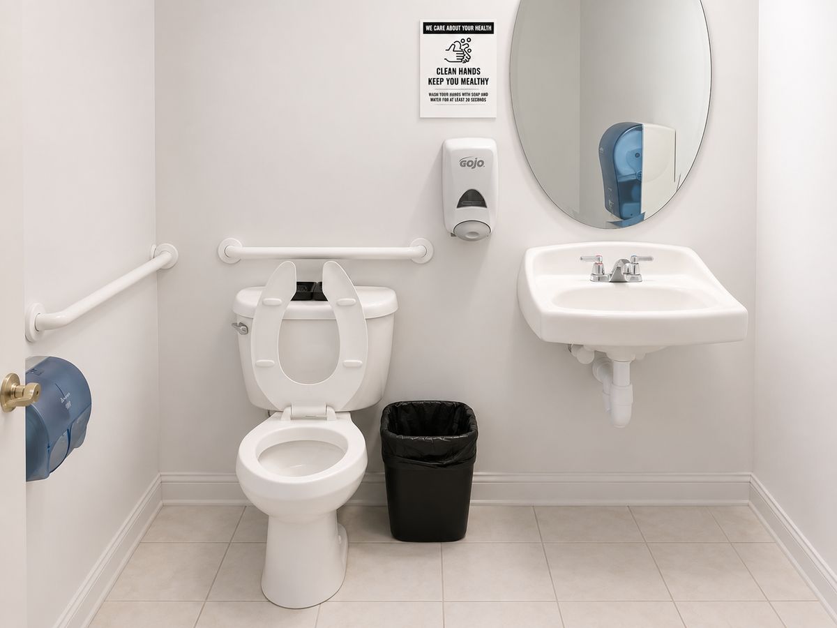 Janitorial space after cleaning